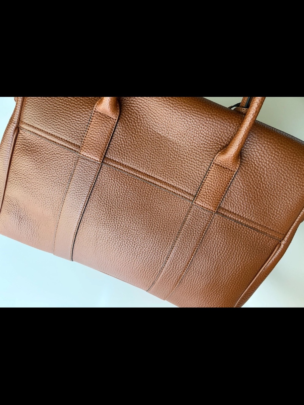 Mulberry Tan Leather Bayswater Satchel with Gold Hardware - Picture 9 of 16